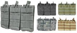 VISM AR PVC Triple Magazine Pouch, Urban Gray, 8.75in. L x 6.5in. W x 0.5in. H 196654