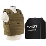 NCStar BPLCVPCVX2963T-A Quick Release Carrier with 11"x14" PE Hard Plate Tan 848754006509