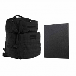 NCStar BUFLCBAB2974-A Assault Backplate with 11"x14" Level IIIA Hard Ballistic Plate Black BUFLCBAB2974-A