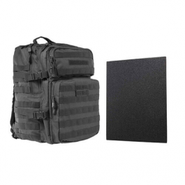 NCStar BUFLCBAU2974-A Assault Backplate with 11"x14" Level IIIA Hard Ballistic Plate Urban Gray 848754010575