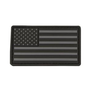 VISM Usa Flag Patch PVC, Black, CVUSAP3029B CVUSAP3029B