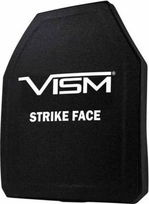 VISM LVL IV Ceramic/PE Ballistic Plate, 11X14, Multi-Curve Shooter's Cut, Black, B4C1114 B4C1114