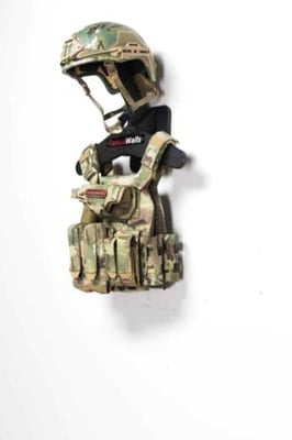 Tactical Walls Coat Helmet Hanger, Black, COATHELMET 850000459465