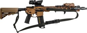 T10 Complete Modular Operator'S System - Alpha Sling Black, Swinger Stock Coyote Brown, Mil-Spec, CMOS-ASL-BLK-SWST-COY