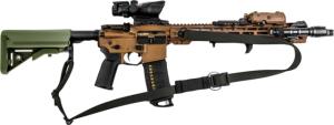 T10 Complete Modular Operator'S System - Alpha Sling Black, Swinger Stock Olive Drab, Mil-Spec, CMOS-ASL-BLK-SWST-ODG