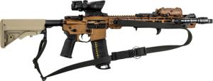 T10 Complete Modular Operator'S System - Alpha Sling Black, Swinger Stock Flat Dark Earth, Mil-Spec, CMOS-ASL-BLK-SWST-FDE