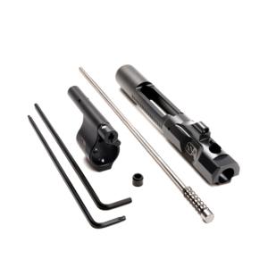 Superlative Arms AR-15 .750in Solid Adjustable Piston System, Solid, Set Screw, Melonite, QPQ, Piston Gas Block, Mid Length Op Rod, Right Hand, Full Auto, Dark DLC Carrier, Black, SABO-PS-RFD-M750SM SABOPSRFDM750SM