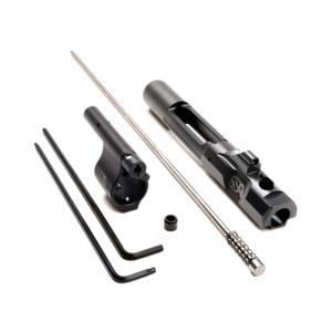Superlative Arms AR-15 .750in Solid Adjustable Piston System, Solid, Set Screw, Melonite, QPQ, Piston Gas Block, Rifle Length Op Rod, Right Hand, Full Auto, Dark DLC Carrier, Black, SABO-PS-RFD-R750SM
