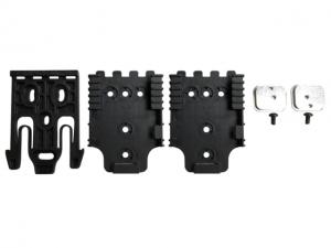 Grey Man Tactical Safariland QLS Holster Integration Kit, 2 Female, 1 Male, RMP Backer Plates, Black, SL-WM-01-P01 SLWM01P01
