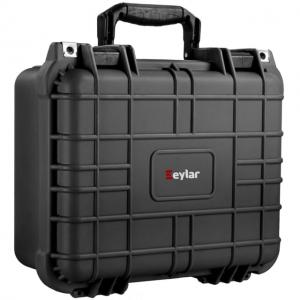 Eylar Compact 13.37in Protective Gear Case Water and Shock Resistant w/ Foam, Black, SA00001 850013177004
