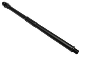Alpha Shooting Sports 5.56x45mm NATO, 16in, Carbine Hybrid Barrel, Contour Profile, 1-8 Twist, 1/2x28 Thread, Nitride Black, ALP16556CAR8HYBNIT ALP16556CAR8HYBNIT