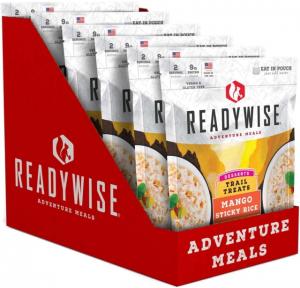 ReadyWise 6 CT Case Trail Treats Mango Sticky Rice, White, 8 x 11.25 x 9.75, RW05-015 RW05015