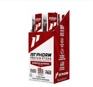 1ST PHORM PROTEIN BEEF STICKS BARBECUE SEASONED 15 STICKS 
