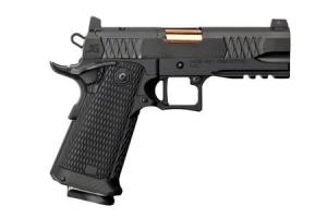 TWC Black 9mm Pistol with 4.25 Inch Rose Gold Barrel 