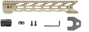 STNGR M-Lok Free Float Handguard for AR15/M4, Cerakote FDE, 13.5 in, 13HM-FDE