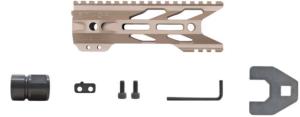 STNGR HWK M-Lok Free Float Handguard, AR15/M4, 7in, Cerakote, Magpul FDE, 7HM-FDE