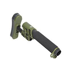 ODIN Works Zulu Adjustable Stock w/ Padded Pistol Buffer Tube and Back Plate - Ranger Green