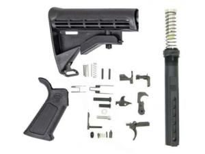 DPMS Panther Polished Trigger AR-10 Lower Build Kit w/Overmolded Grip One Size DP51655128521