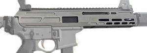 Matador Arms Mat9 Upper Receiver, 9mm, 7.825 in, 1-10 Twist, 1/2x28 Threads, 4150 Lightweight Nitrided, Gray, MAT9-U-GRY 850045441036