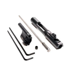 Superlative Arms AR-15 .750in Clamp On Adjustable Piston System, Clamp On, Melonite, QPQ, Piston Gas Block, Carbine Length Op Rod, Left Hand, Full Auto, Dark DLC Carrier, Black, SABO-PS-LFD-C750CM SABOPSLFDC750CM