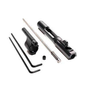 Superlative Arms AR-15 .750in Solid Adjustable Piston System, Solid, Set Screw, Melonite, QPQ, Piston Gas Block, Carbine Length Op Rod, Left Hand, Full Auto, Dark DLC Carrier, Black, SABO-PS-LFD-C750SM SABOPSLFDC750SM