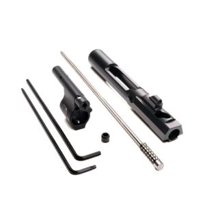 Superlative Arms AR-15 .625in Solid Adjustable Piston System, Solid, Set Screw, Melonite, QPQ, Piston Gas Block, Mid Length Op Rod, Left Hand, Full Auto, Dark DLC Carrier, Black, SABO-PS-LFD-M625SM SABOPSLFDM625SM