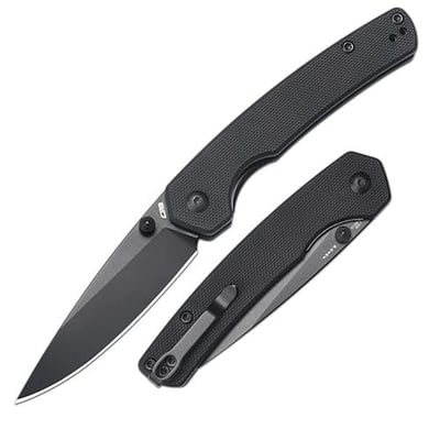 CJRB Kain Folding Pocket Knife, 2.95'' AR-RPM9 Steel Blade G10 Handle Small EDC Knife with Pocket Clip for Men Women, Sharp Knives for Camping Hiking Survival, Designed by Sanford Owen(J1956 Black) 850059316801