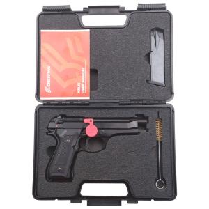 Derya Firearms MELIK9TR Melik 9mm Luger 17+1 4.90” Black Melonite Steel Barrel, Black Melonite Serrated Steel Slide, Black Aluminum Frame, Black Polymer Grip 