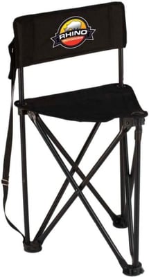 Rhino Blinds Folding Tripod Hunting Chair, Black, RC-377