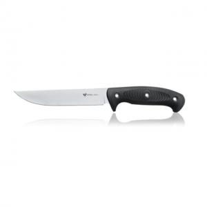 Steel Will Roamer R375 Fixed Blade Knife, 6.4in, 9Cr18MoV Steel, TPE, Black, R375-1BK