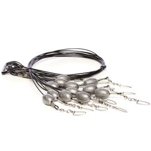 Rig'Em Right Waterfowl Duck Decoy Anchors - 4 oz./48'' - Black/Silver - 12 pack 851207006445
