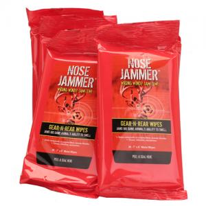 Nose Jammer Gear-N-Rear Wipes  (20ct 8x6), 6 Units 3127