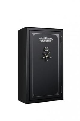 Heritage Security Products 64 Gun Fire and Waterproof Gun Safe with E-Lock, Black Santex, Oversized, 64EBH 64EBH