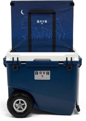 RovR Products RollR 80 Cooler w/ Wagon Bin, Midnight, 852490007218