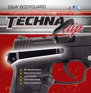 Techna Clips Handgun Retention Clip S&w Bodyguard Auto Right BDGBR
