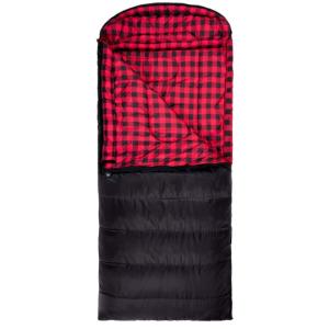 TETON Sports Celsius XXL 0 F Sleeping Bag, Left Zipper, Black/Red, 2XL, 101L 855020001816