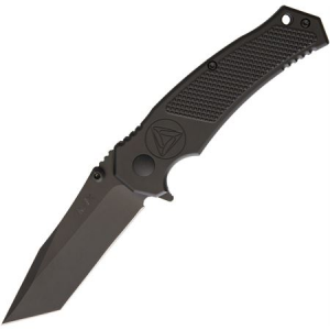 Combative Edge Knives 00647 M1X Black Tanto Assisted Opening Tanto Point Linerlock Folding Pocket Knife
