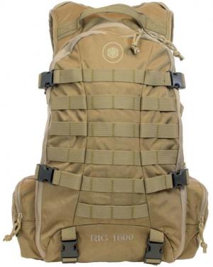Aquamira Tactical RIG 1600 Pressurized Hydration Pack, Coyote, 85409