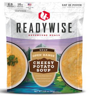 Wise Foods RW05-010 Outdoor Food Kit Open Range Cheesy Potato Soup Cheesy Potato Soup 6 Per Case 2.5 Servings Outdoor Camping Pouches 855491007345