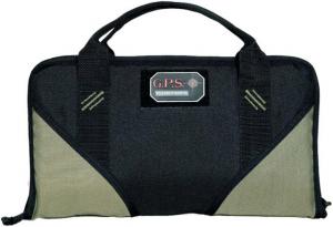 GPS Wild About Hunting Memory Foam Handgun Case, Green/Black, Large GPS-1485PCMF GPS1485PCMF