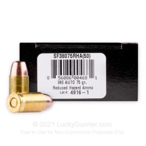 380 Auto - 75 Grain Frangible - SinterFire RHA - 50 rounds 856086004681