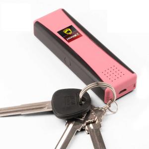 Guard Dog LED Stun Gun Keychain 120dB Alarm - Recharge Pink UPC: 857107006875