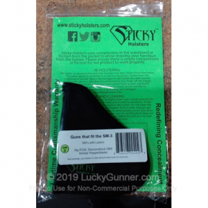 Sticky Holsters SM-3 Holster Black P238 DB9 SM-3