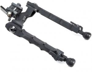 ACCU-TAC WB-5 Wide Body Bipod, Flat Black, Medium, WBB-0500 WBB0500