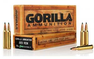 Gorilla Ammunition .223 Rem 55 Gr Sierra 20 Rds 858934003068