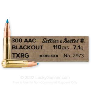 300 AAC Blackout - 110 Grain eXergy Blue - Sellier & Bellot - 20 Rounds 8590690341849