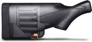 TactaLoad TLFL5-M5012 Flash-5 Gunstock Black Synthetic Fixed with Storage Compartment for Mossberg 500,590,835, 535,600 Maverick 88 Ambidextrous Hand TLFL5-M5012