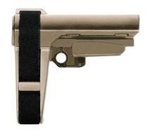 SB Tactical SBA3 Adjustable Pistol Brace (no buffer tube) - FDE SBA3-02-SB-BULK-FDE-COMBO