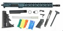 Ghost Firearms Rifle Build Kit - 16" 5.56 Barrel w/ 14" M-LOK Rail - Blue Titanium 860006521705