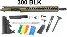 Ghost Firearms Rifle Build Kit - 16" 300 Blackout Barrel w/ 14" M-LOK Rail - FDE 860006521708